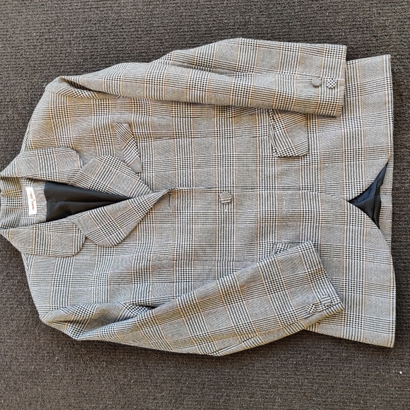 🍁Host PICK🍁VINTAGE Houndstooth 80s blazer - Picture 3 of 9